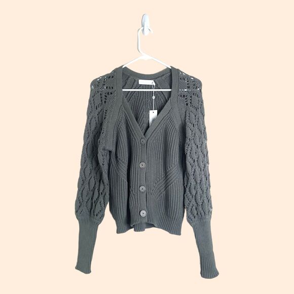 Jonathan Simkhai Rib Knit Cardigan - Picture 2 of 7